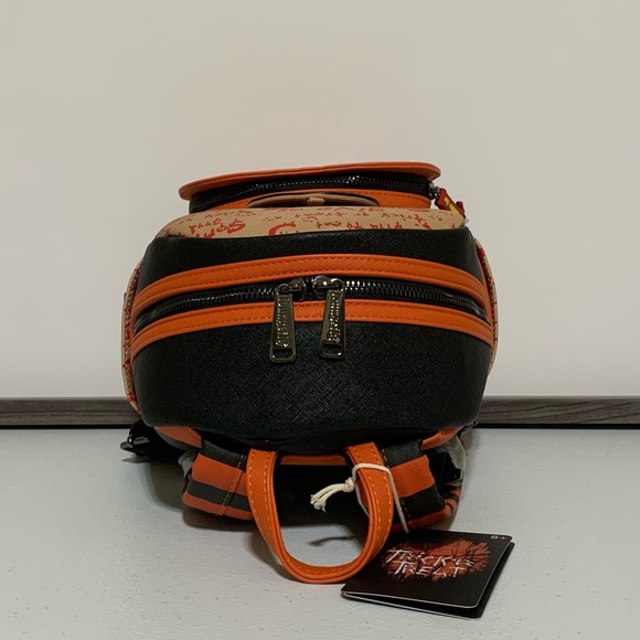 Loungefly Trick 'r Treat Sam Pumpkin Mini Backpack & Zip-Around Wallet - Picture 7 of 13